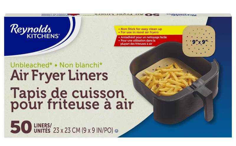 Reynolds Kitchens Air Fryer Liners, Unbleached Parchment - 50 liners